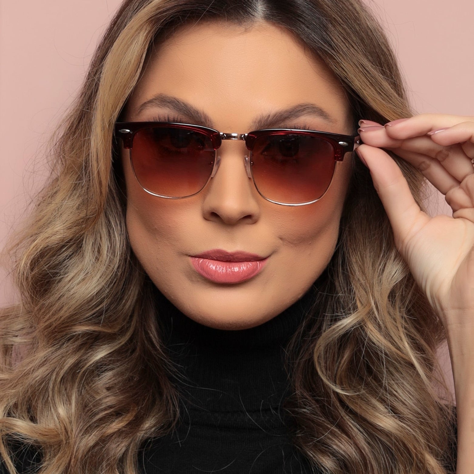Óculos de Sol Unissex Clubmaster Lente UV 400 | LUXEJ ©