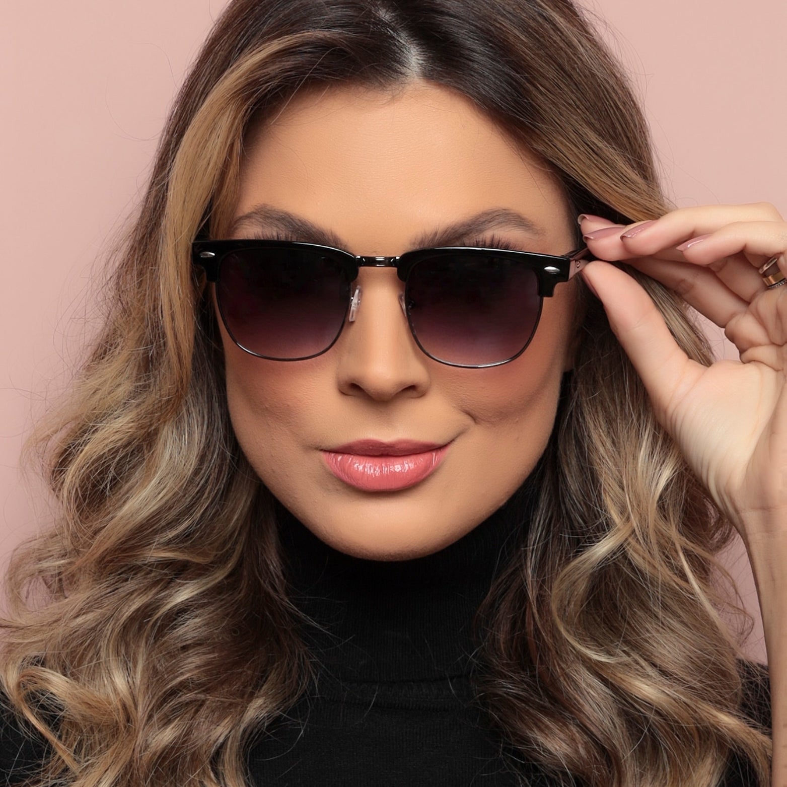 Óculos de Sol Unissex Clubmaster Lente UV 400 | LUXEJ ©