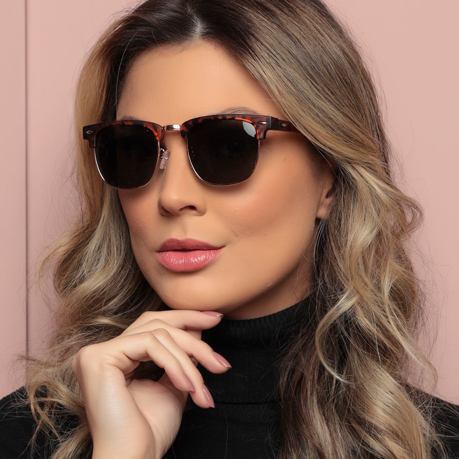 Óculos de Sol Unissex Clubmaster Lente UV 400 | LUXEJ ©