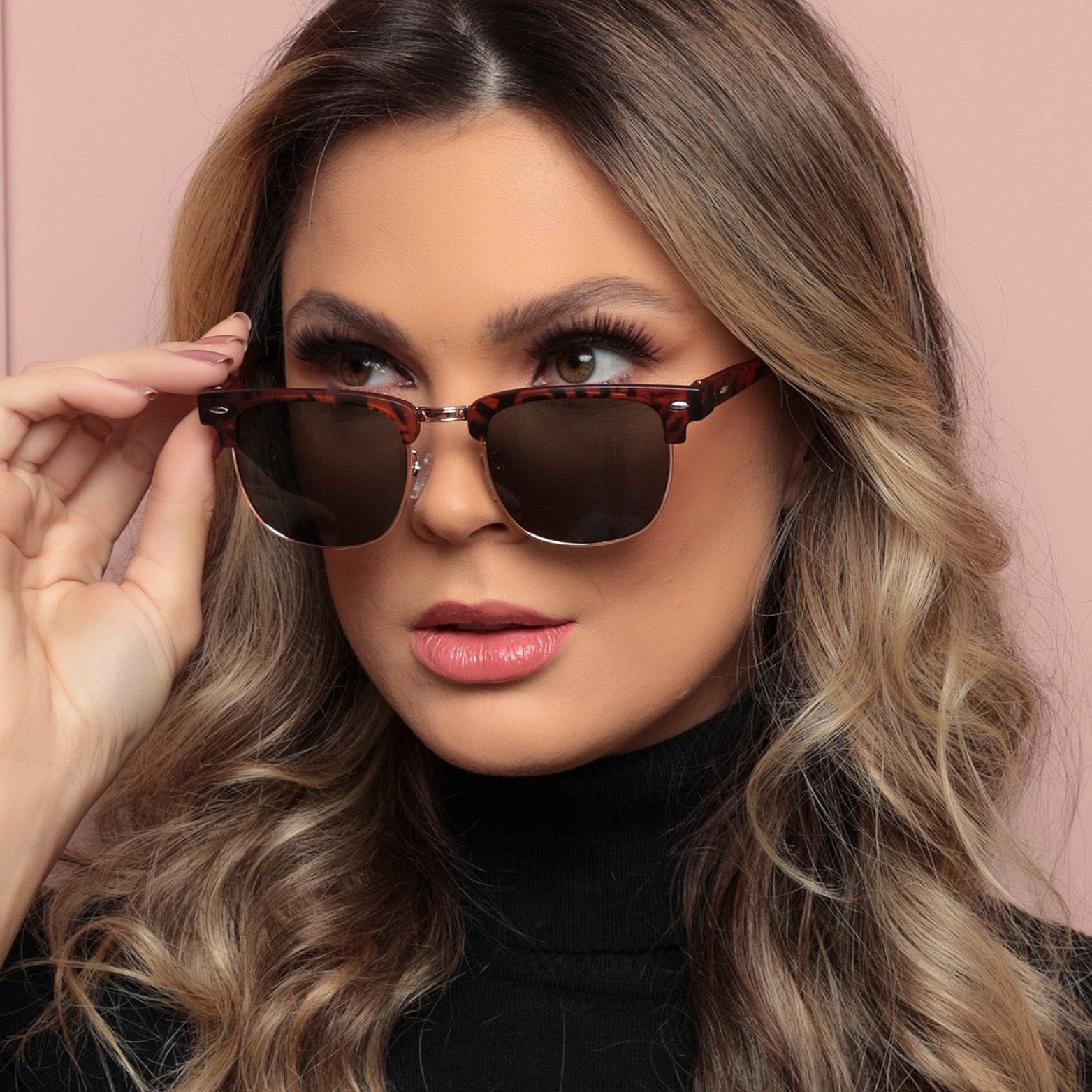 Óculos de Sol Unissex Clubmaster Lente UV 400 | LUXEJ ©