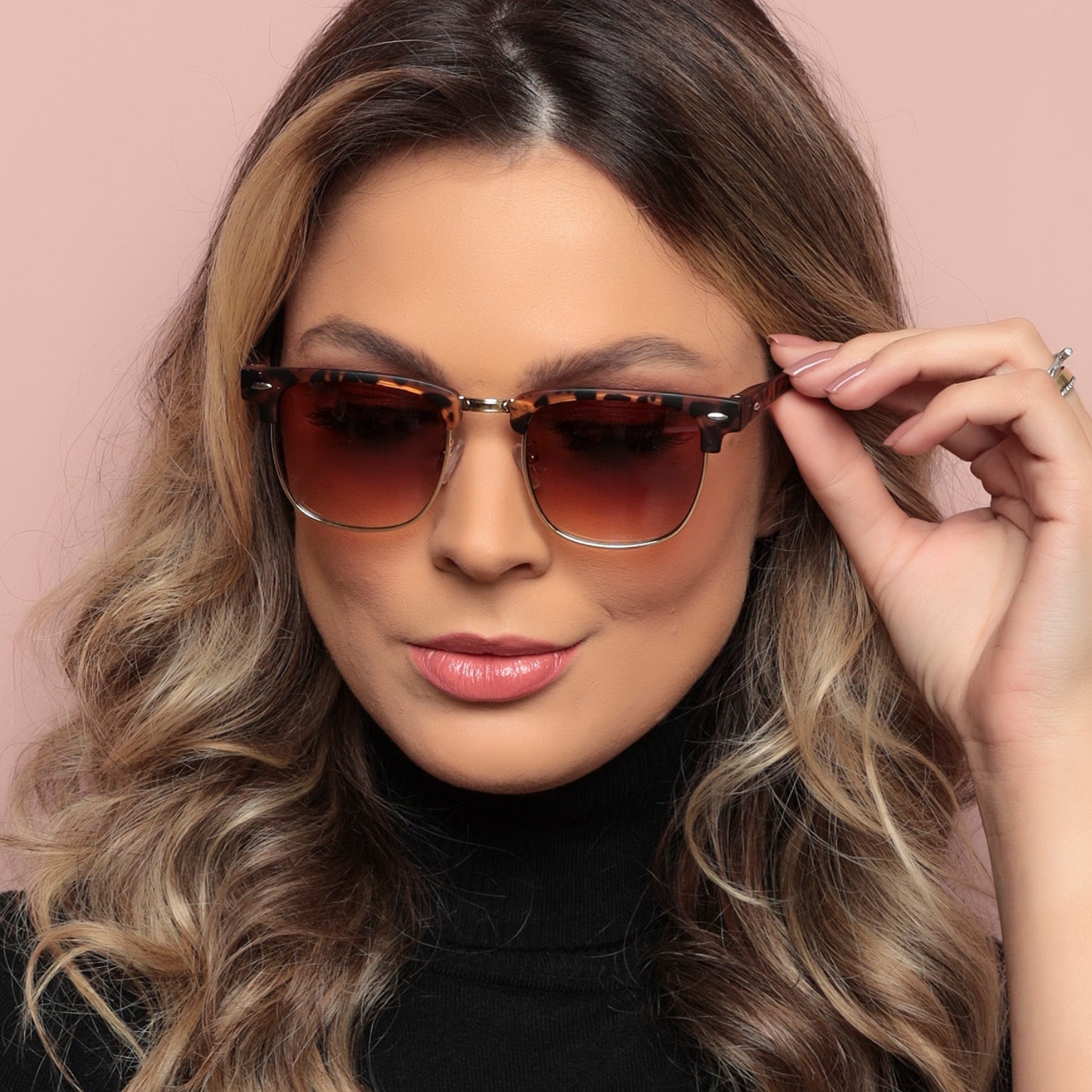 Óculos de Sol Unissex Clubmaster Lente UV 400 | LUXEJ ©