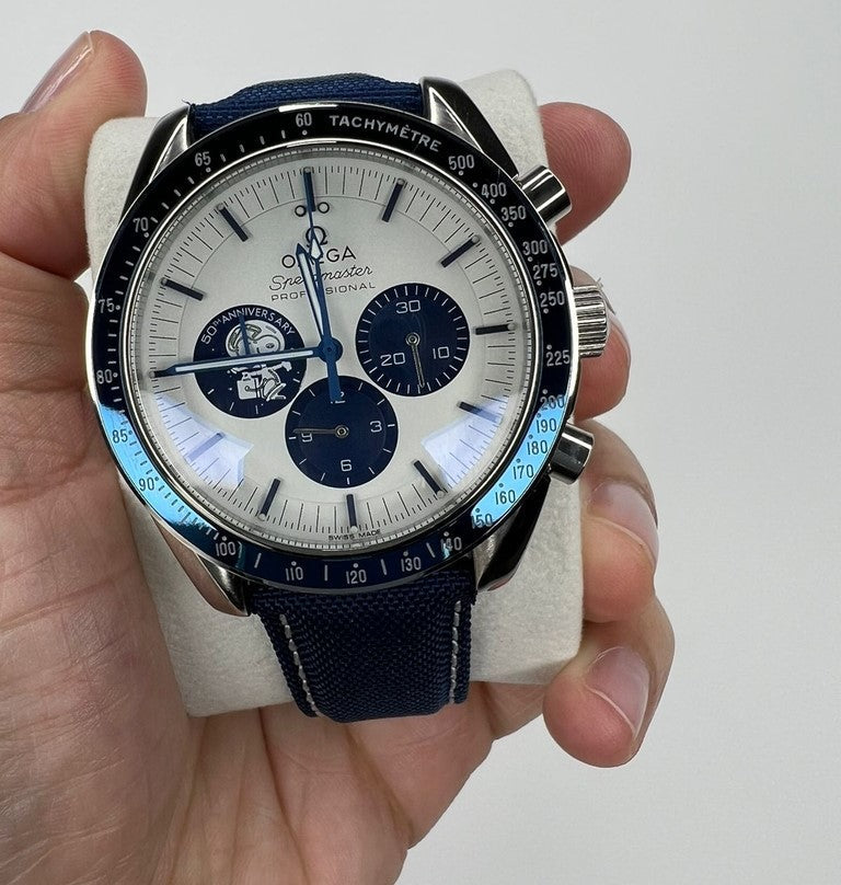 Relógio Masculino Bacán Branco e Azul – O Relógio do Momento | Exclusivo na Luxej ©