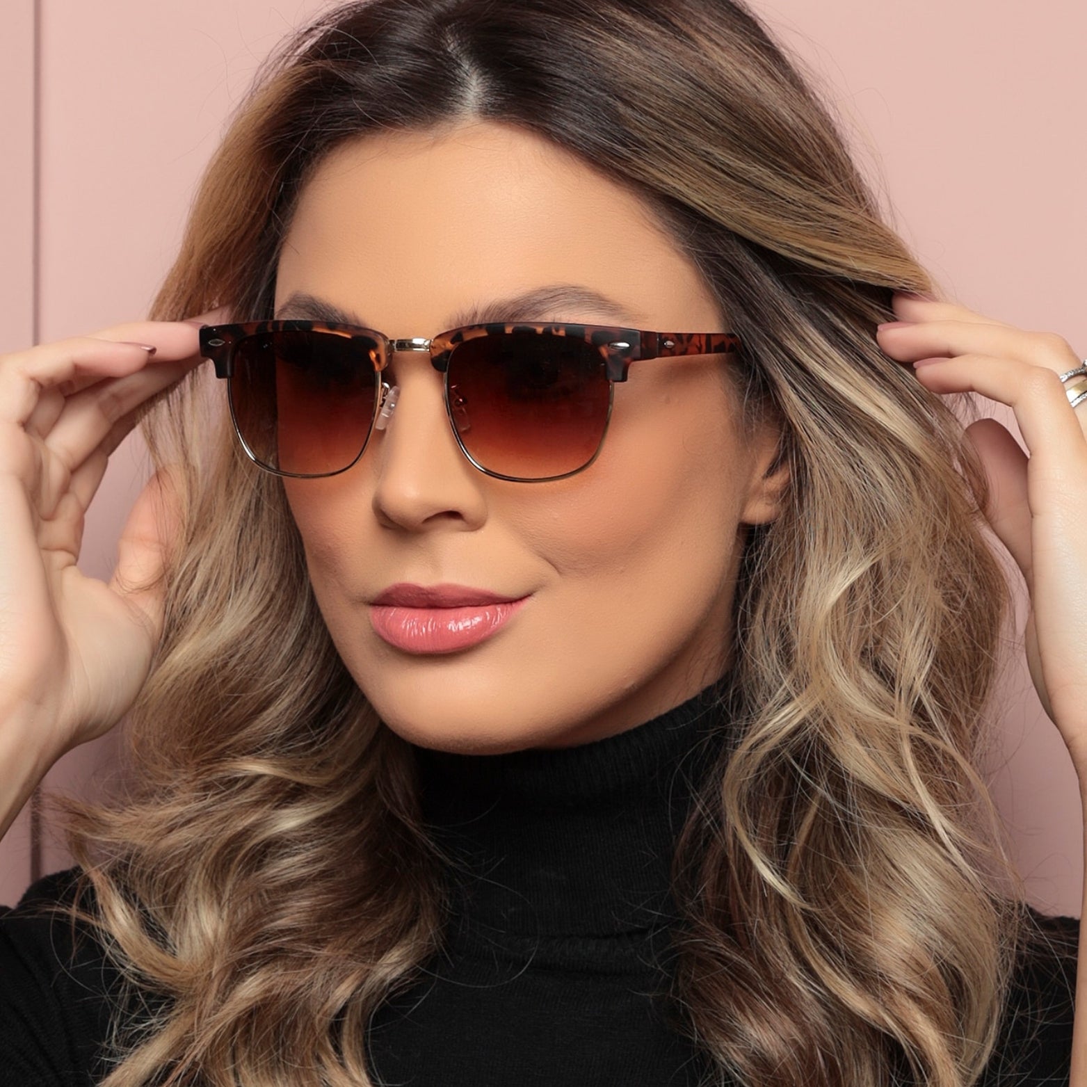 Óculos de Sol Unissex Clubmaster Lente UV 400 | LUXEJ ©