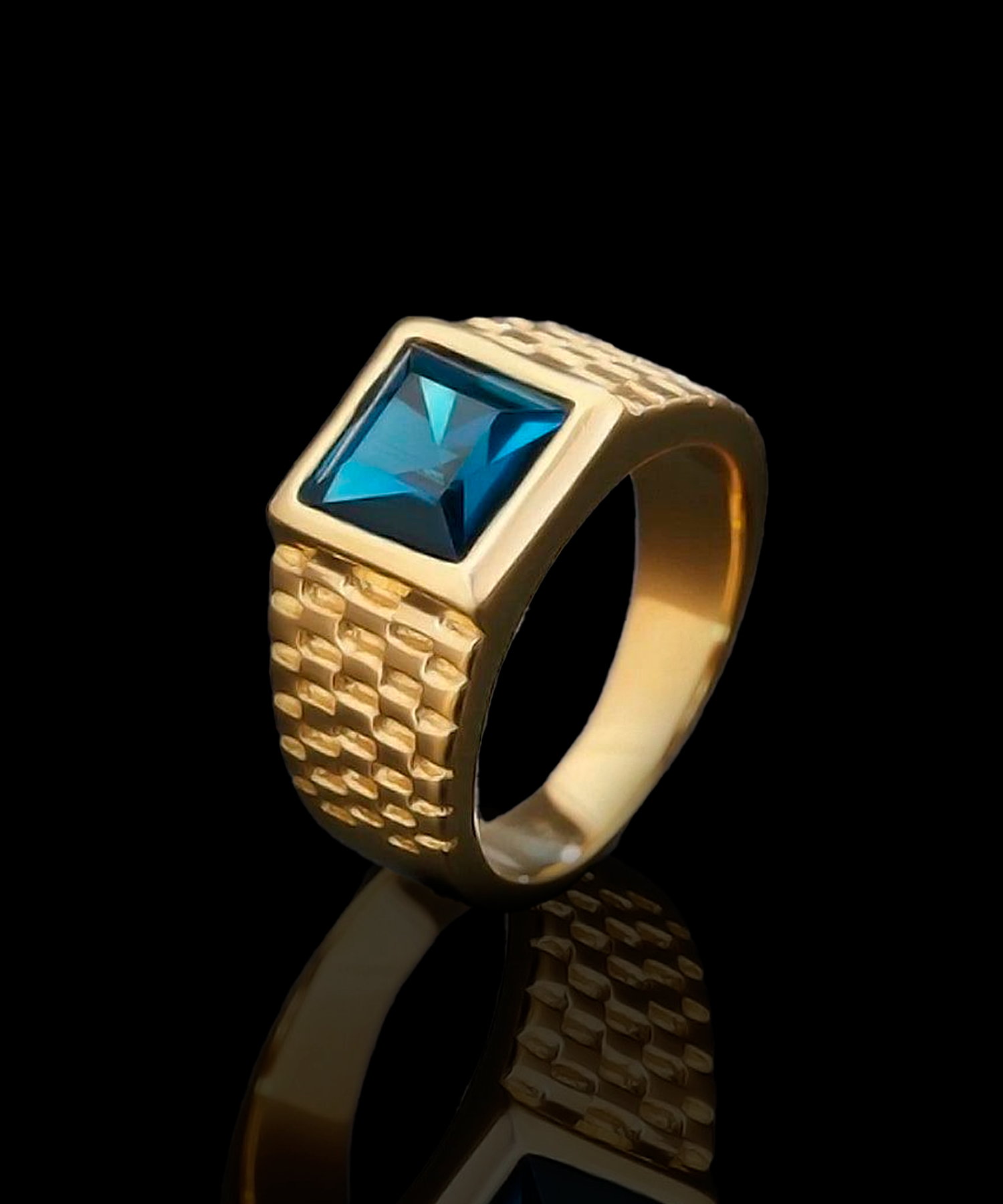 Anel Goldiers Masculino em Aço Inoxidável 316L – Elegância e Sofisticação | Luxej ©