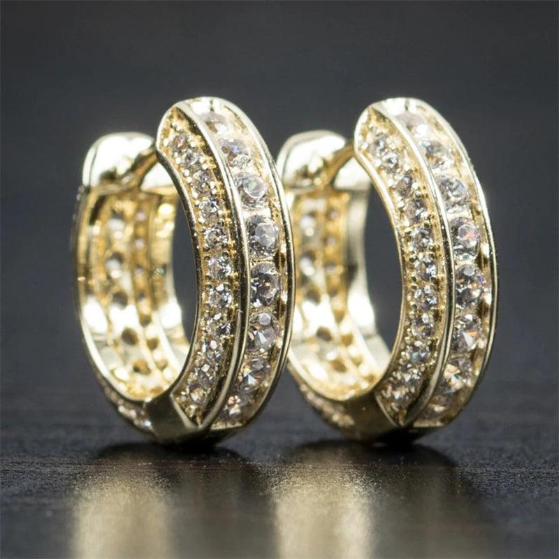 Brinco Iced Masculino em Ouro 18k e Prata 925 | Luxej ©