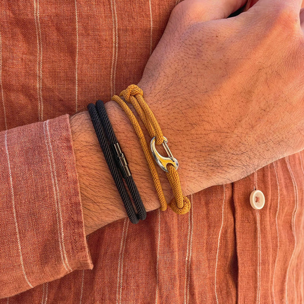 Pulseira de Corda Milan Mostarda Explorer | LUXEJ ©