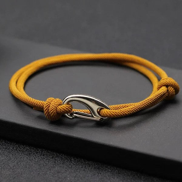 Pulseira de Corda Milan Mostarda Explorer | LUXEJ ©