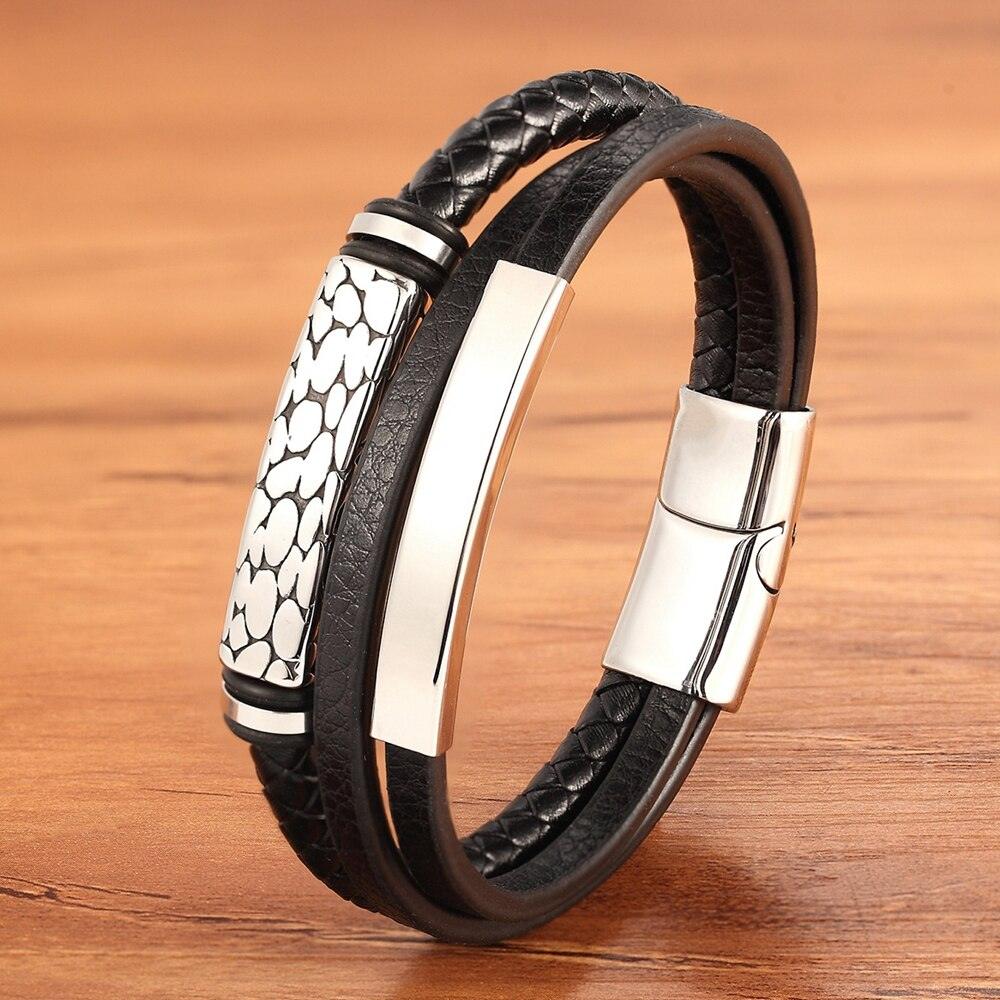 Pulseira Glowser em Couro com Detalhes Dourados e Prateados | Luxej ©