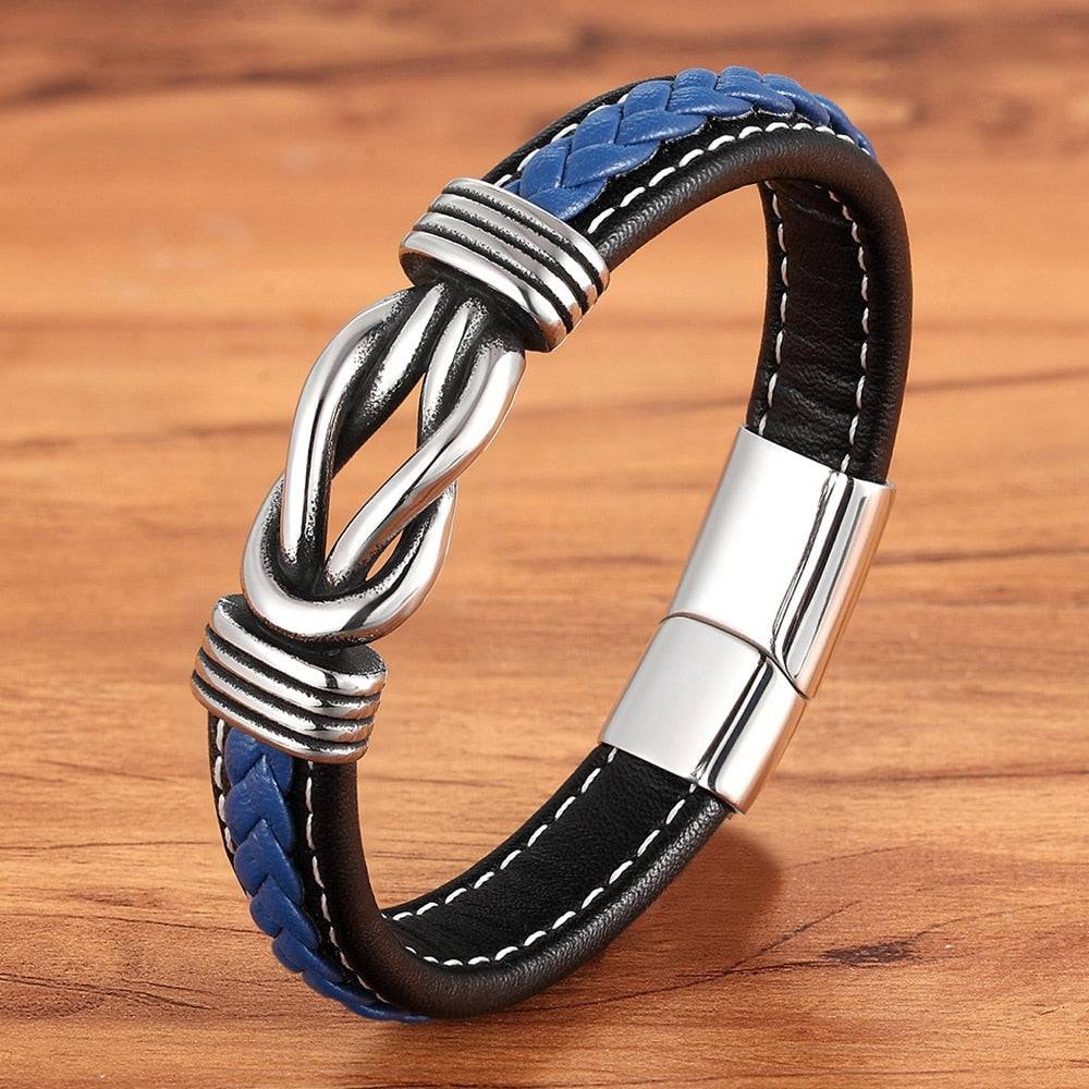 Pulseira Ignerrudra em Couro Trançado com Detalhe Metálico | Luxej ©