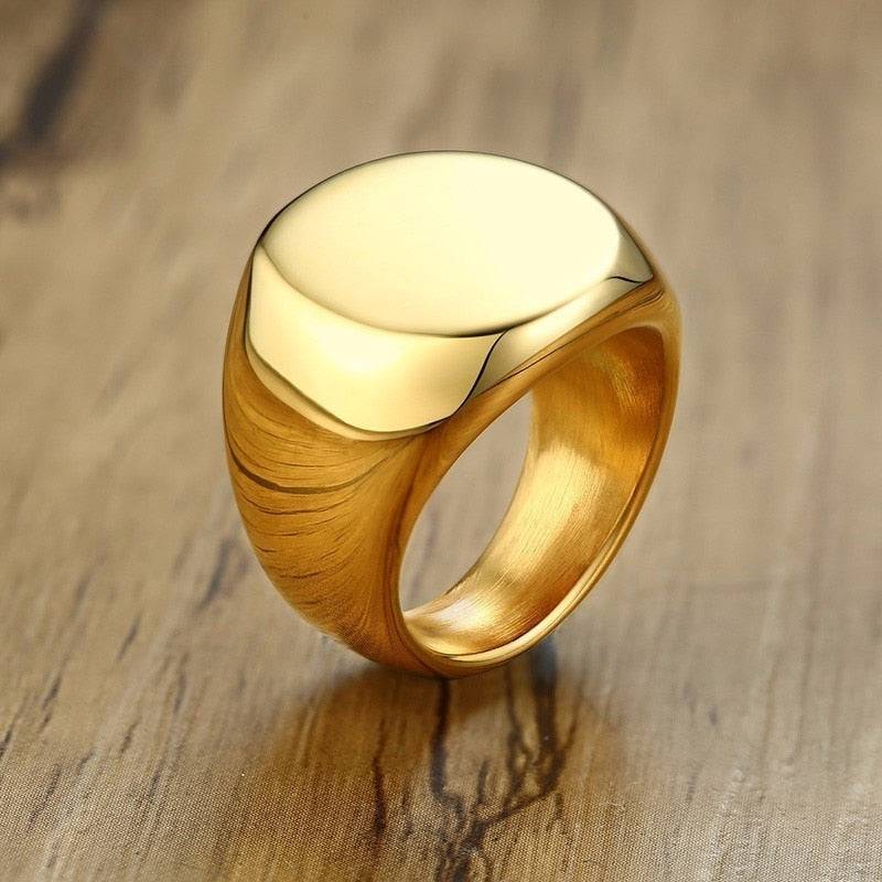 Anel Polid Masculino em Aço Inoxidável 316L | Luxej ©