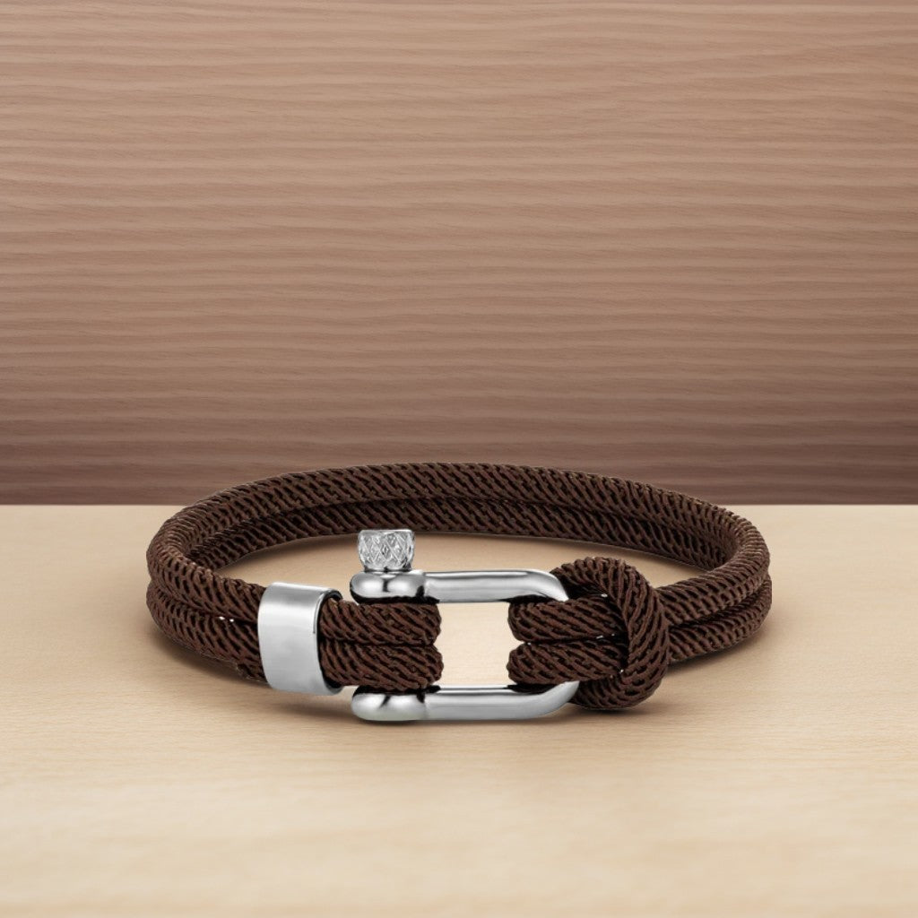 Pulseira de Corda Marinha Marrom Malibu | LUXEJ ©