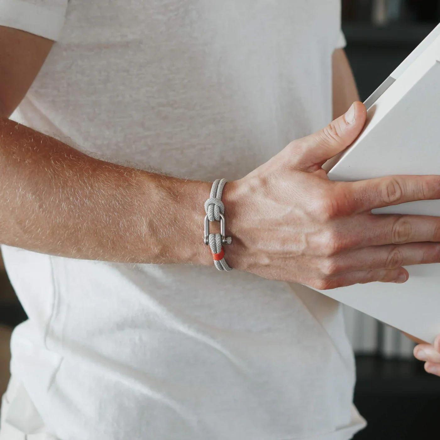 Pulseira de Corda Náutica Cinza Strand | LUXEJ ©