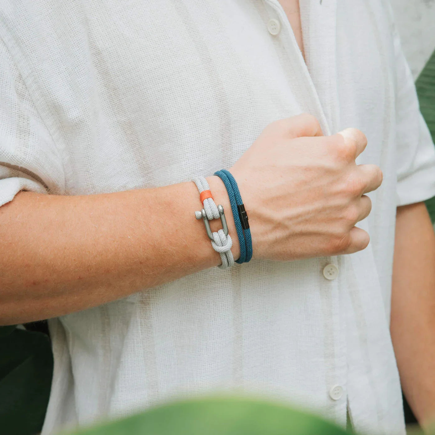 Pulseira de Corda Náutica Cinza Strand | LUXEJ ©