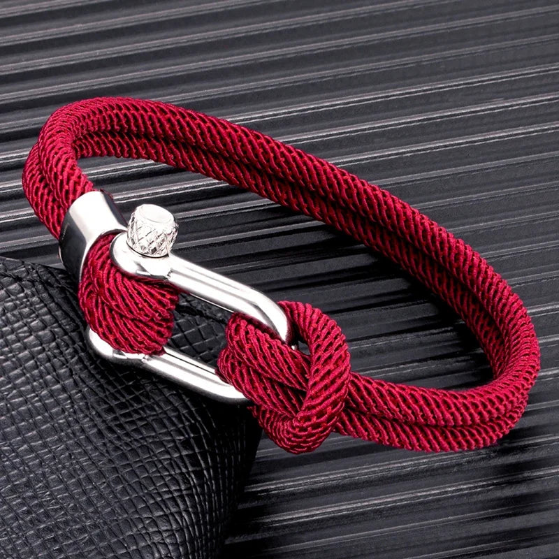 Pulseira de Corda Marinha Vinho Malibu | LUXEJ ©