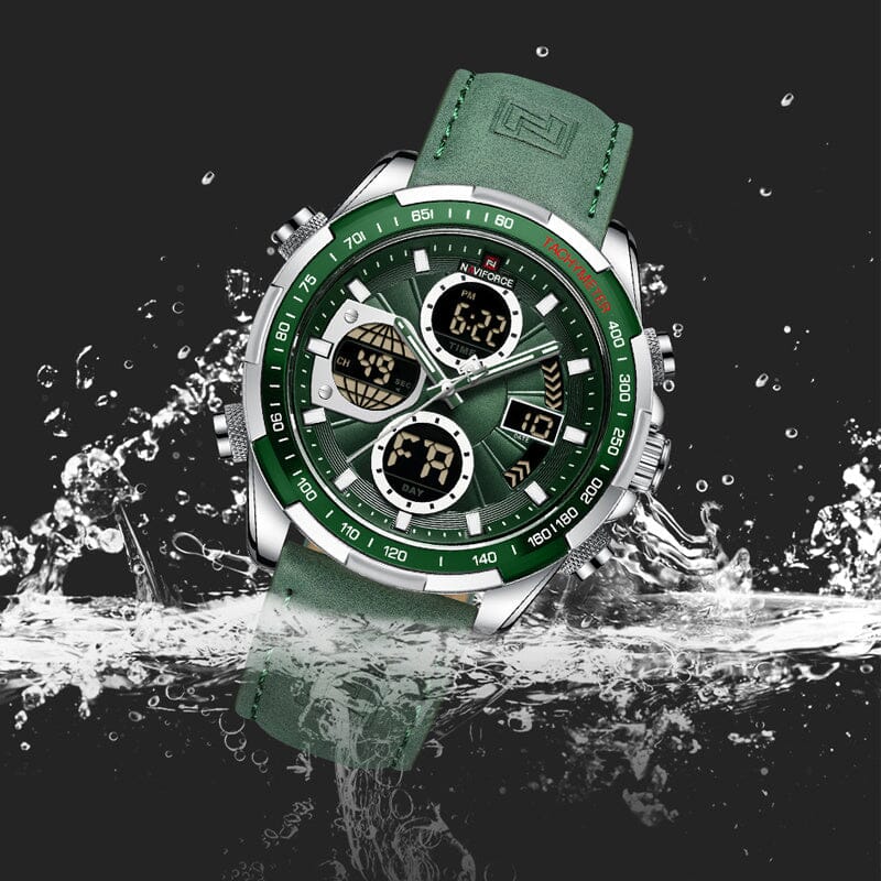 Relógio Masculino de Pulso Lynx Luxej com Pulseira de Couro