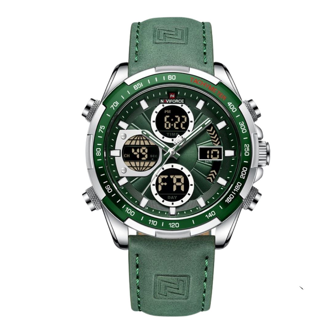 Relógio Masculino de Pulso Lynx Luxej com Pulseira de Couro