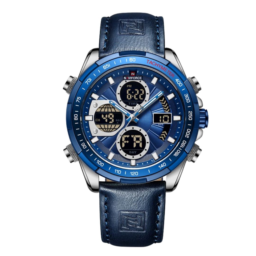 Relógio Masculino de Pulso Lynx Luxej com Pulseira de Couro
