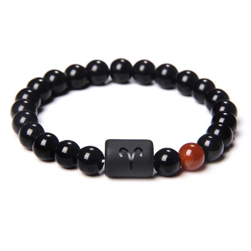 Pulseira Constelação Masculina Minimalista de Pedras Naturais | Luxej ©