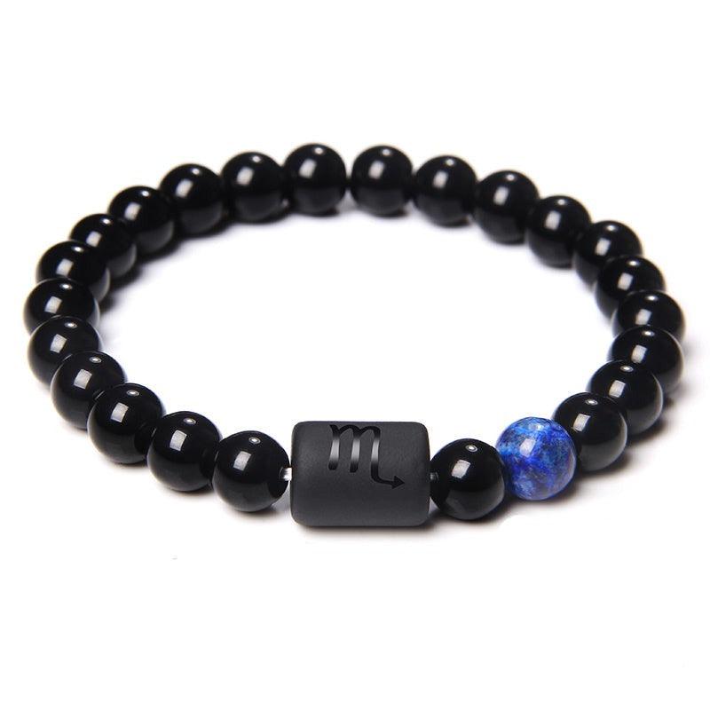 Pulseira Constelação Masculina Minimalista de Pedras Naturais | Luxej ©