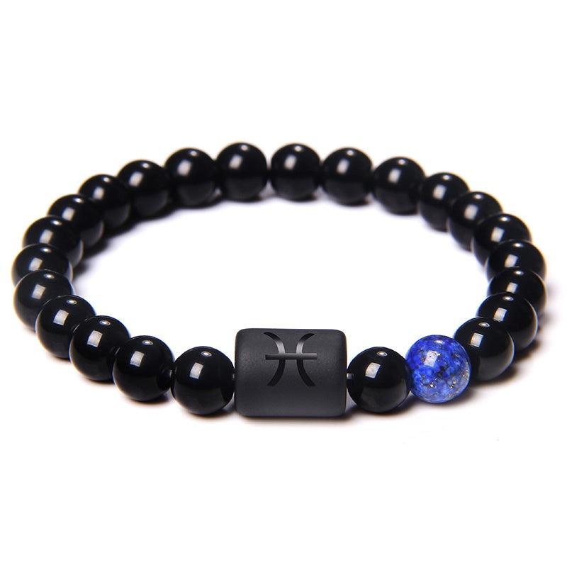 Pulseira Constelação Masculina Minimalista de Pedras Naturais | Luxej ©