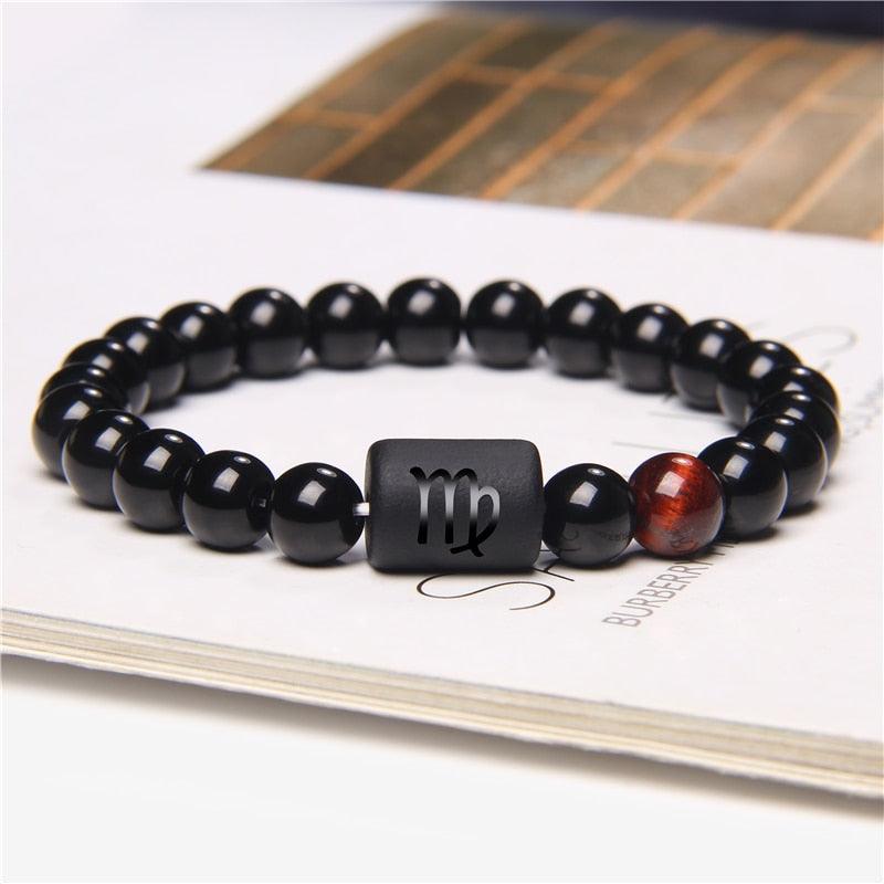 Pulseira Constelação Masculina Minimalista de Pedras Naturais | Luxej ©