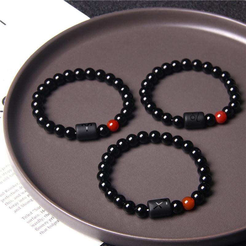 Pulseira Constelação Masculina Minimalista de Pedras Naturais | Luxej ©