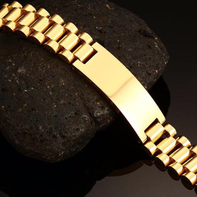 Pulseira Royalty Folheada a Ouro Premium Masculina | Luxej ©