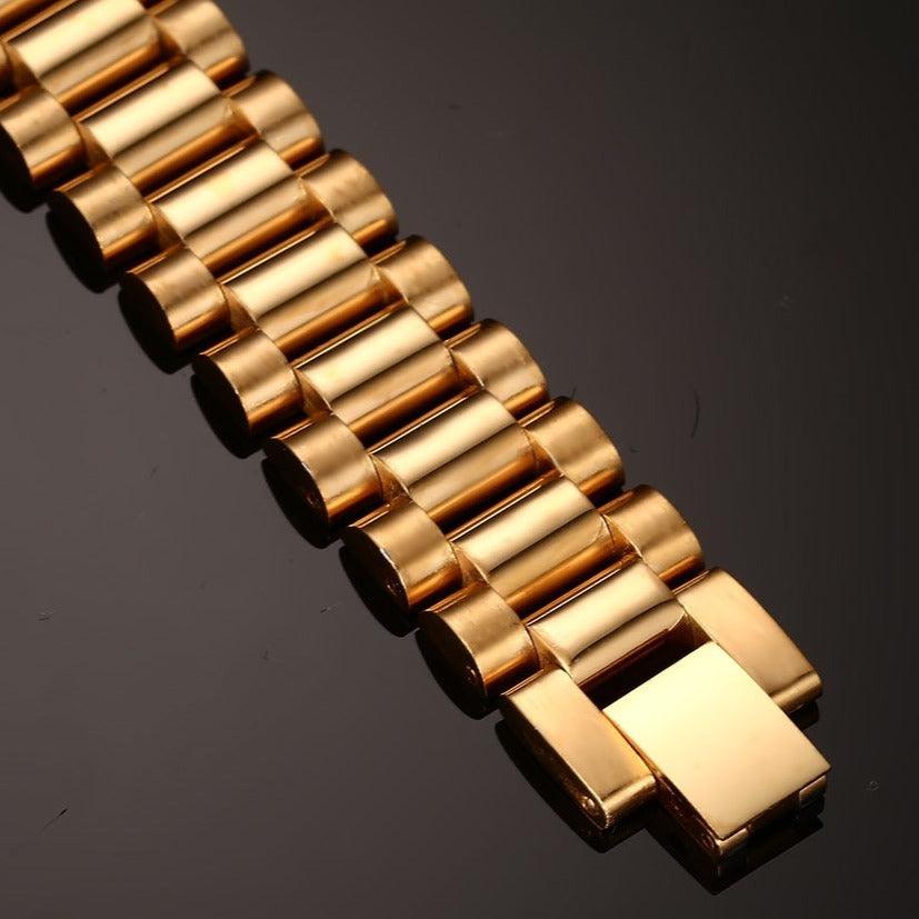 Pulseira Royalty Folheada a Ouro Premium Masculina | Luxej ©