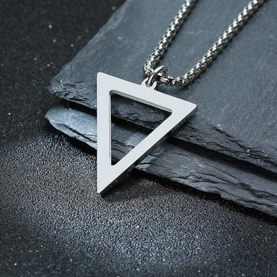 Colar Triangle Masculino em Aço Inoxidável | Luxej ©