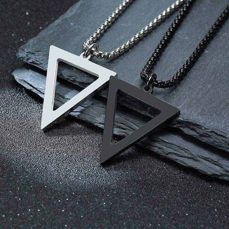 Colar Triangle Masculino em Aço Inoxidável | Luxej ©