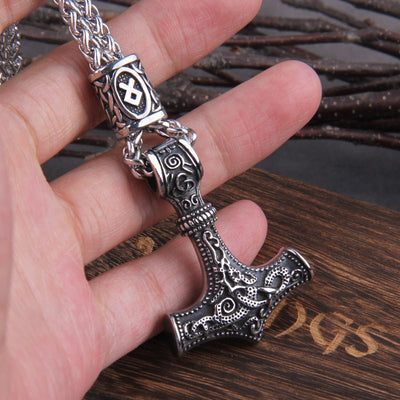 Colar Mjölnir Masculino em Aço Inoxidável | Luxej ©