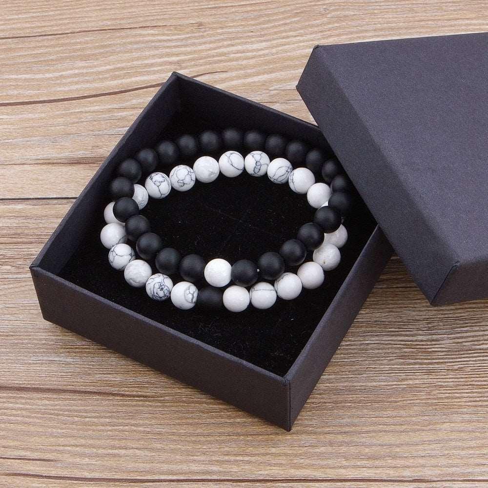 Pulseira Jaspianit Masculina Minimalista com Pedras Naturais Olho de Tigre | Luxej ©