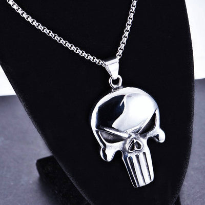 Colar Skull Masculino em Aço Inoxidável | Luxej ©