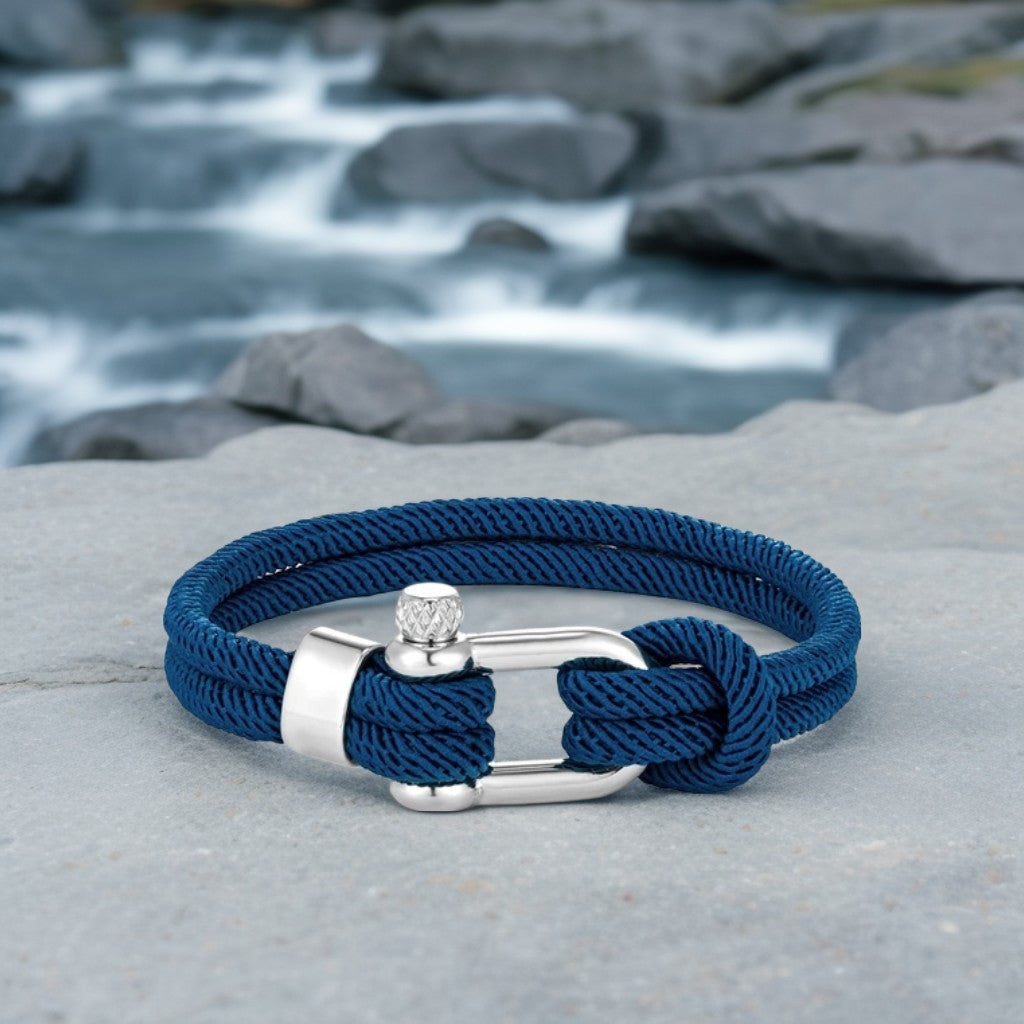 Pulseira de Corda Azul Malibu | LUXEJ ©